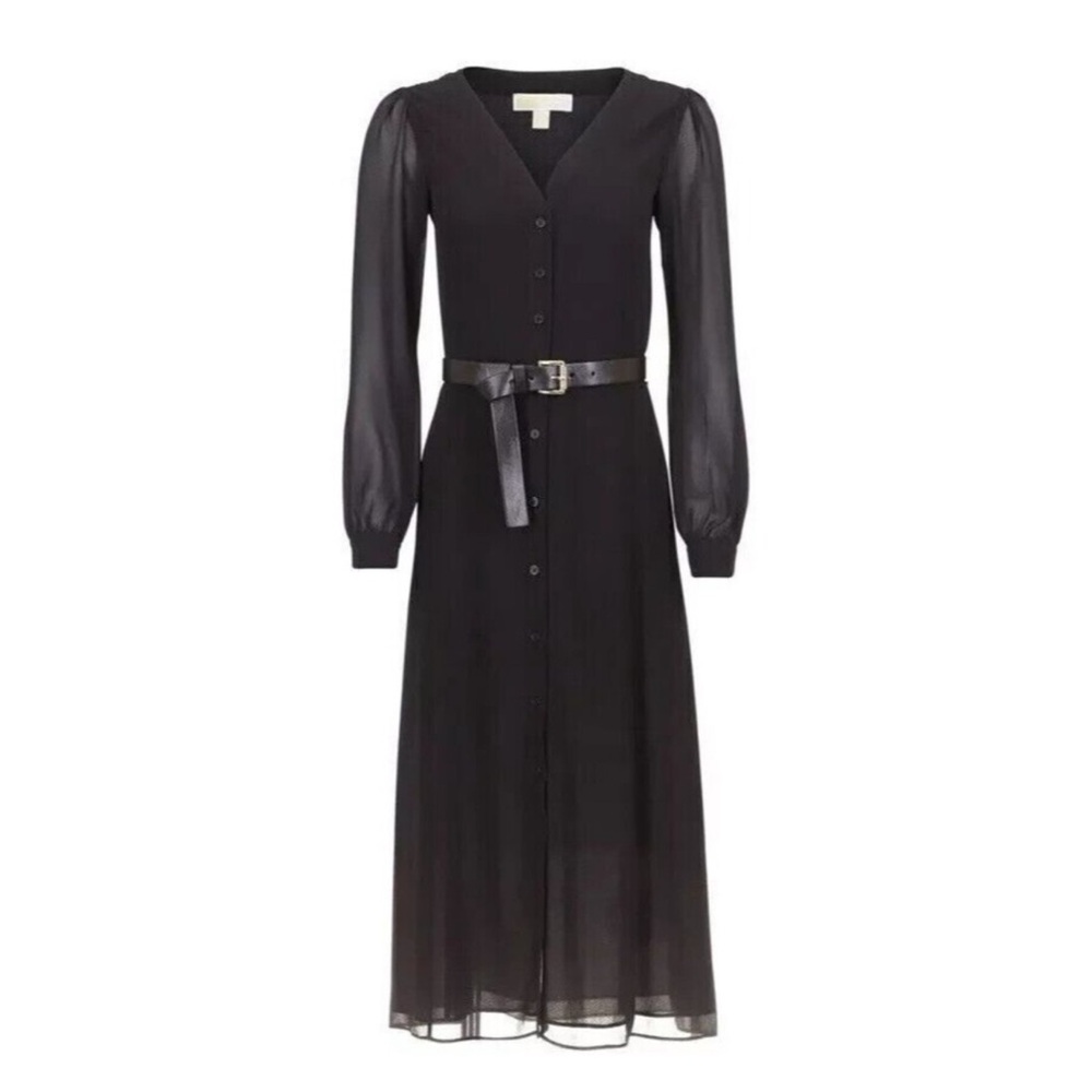 NWT MICHAEL Michael Kors Women's Kate Georgette Midi Dress